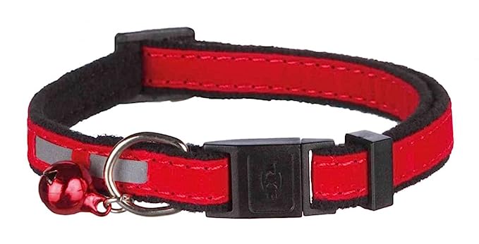 Trixie Safer Life Cat Collar - Adjustable Nylon Collar Belt for Cats (Pack Of 4)