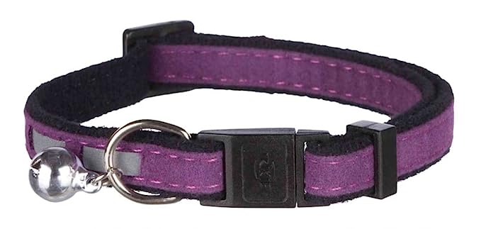 Trixie Safer Life Cat Collar - Adjustable Nylon Collar Belt for Cats (Pack Of 4)