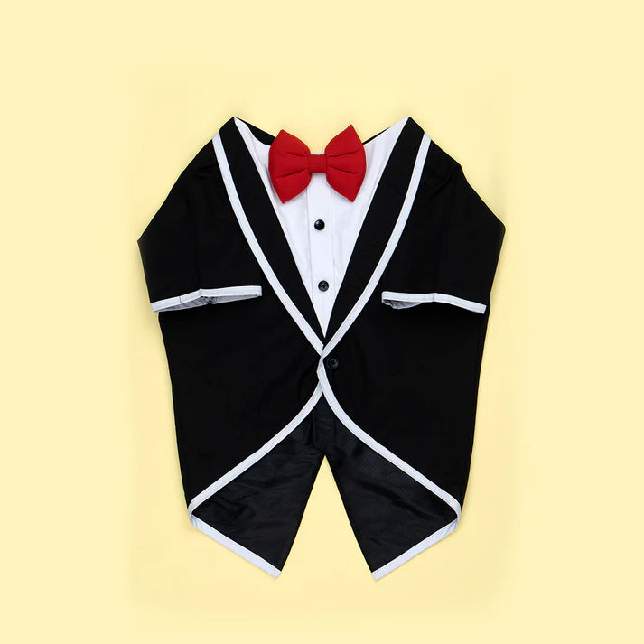 Dog O Bow - TUXEDO WITH SLEEVES- (S/XXL)