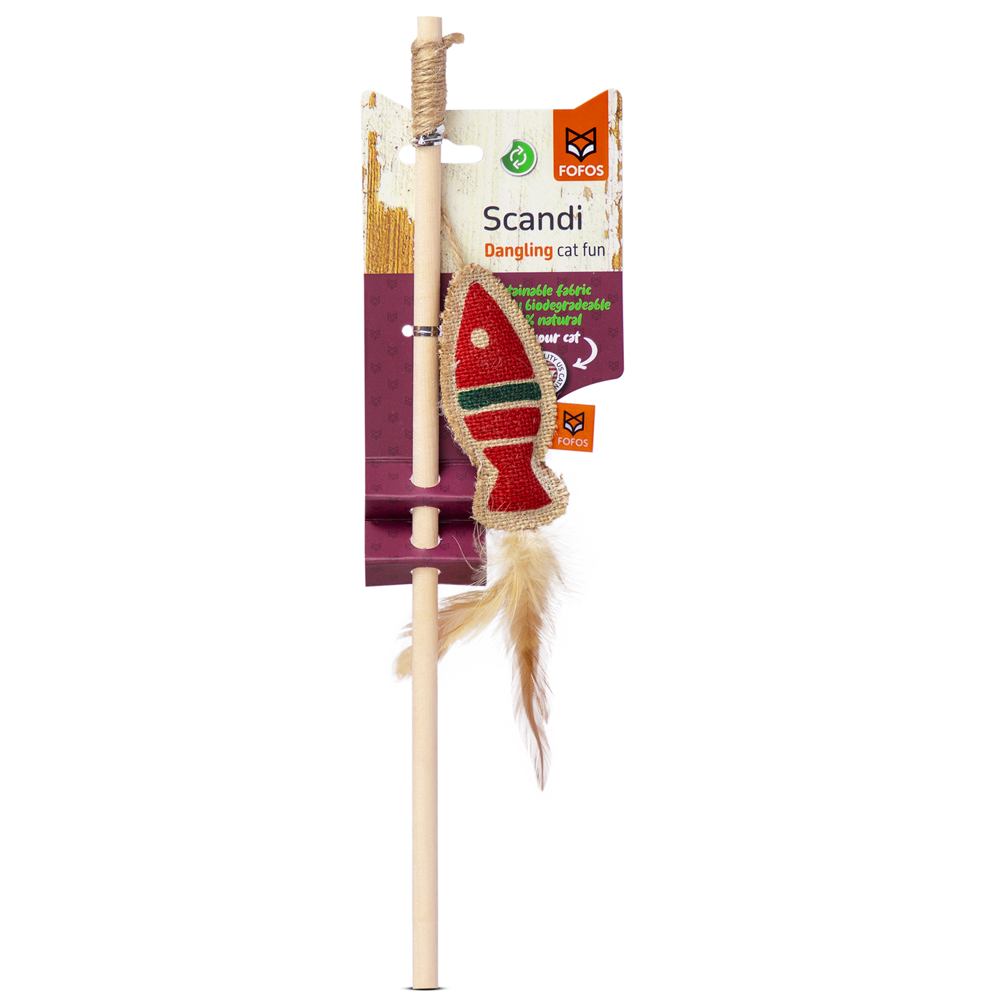 FOFOS™: Scandi Fish With 40cm Wooden Stick