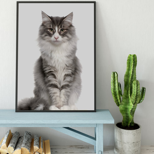 Custom Pet PAWtrait Poster - Framed