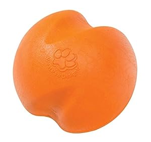 West Paw Zogoflex Jive Durable Ball Chew Toy for Dogs - Tangerine