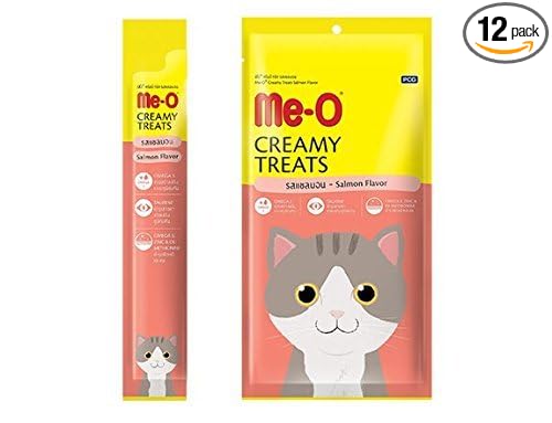 Me-O Wet Salmon Treats: Creamy Adult Cat Food