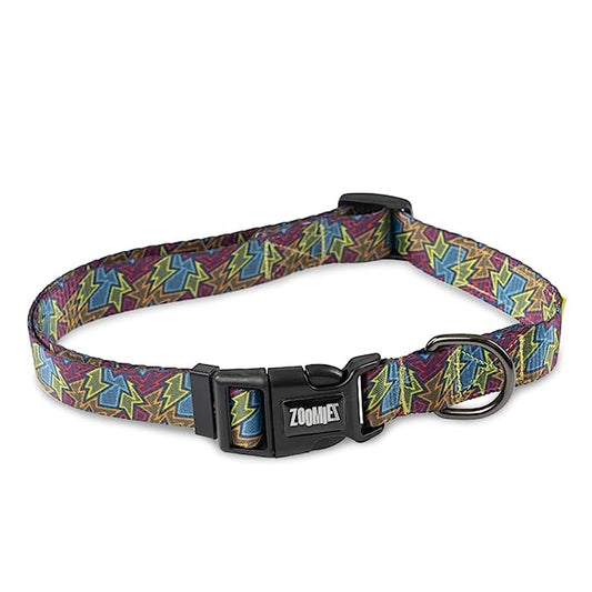 Zoomiez Bolt Printed Dog Collar