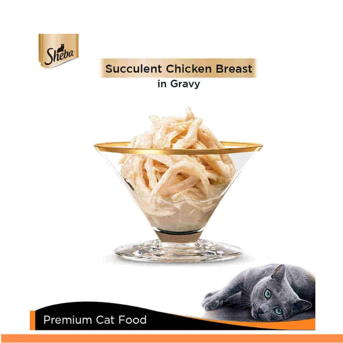Sheba Succulent Chicken Breast in Gravy Adult Wet Cat Food
