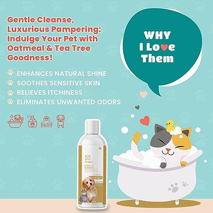 Huggle Glow & Shine Oatmeal & Tea Tree Pets & Dogs Shampoo