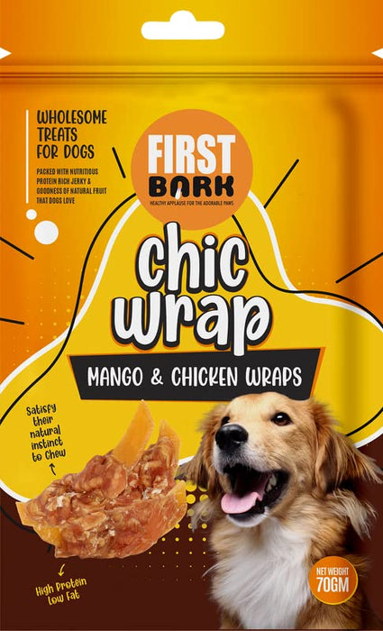 First Bark Chic Wrap Mango & Chicken Wrap