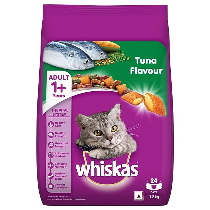 Whiskas Adult Food Dry Cat Food Tuna Perisa Flavour