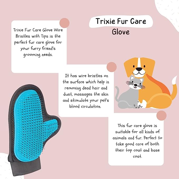 Trixie- Fur Care Glove for Dogs and Cats