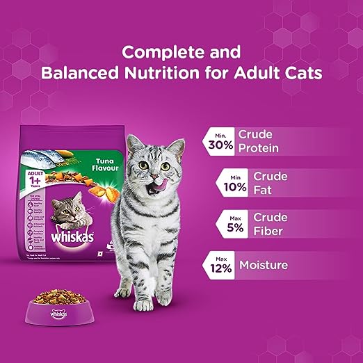 Whiskas Adult (+1 year) Dry Cat Food Food, Tuna Flavour