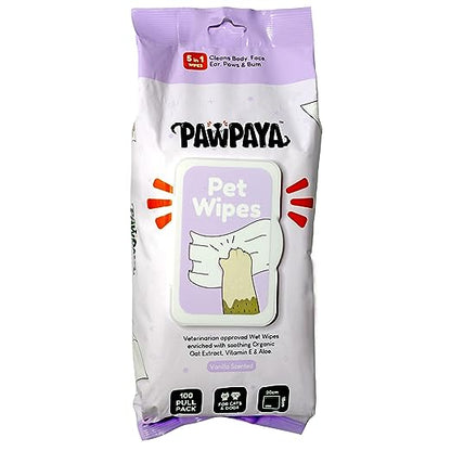 Pawpaya Everyday Pet Wipes - Cats and Dogs