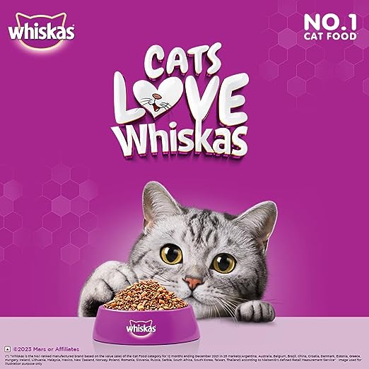 Whiskas Adult (+1 year) Dry Cat Food, Mackerel Flavour