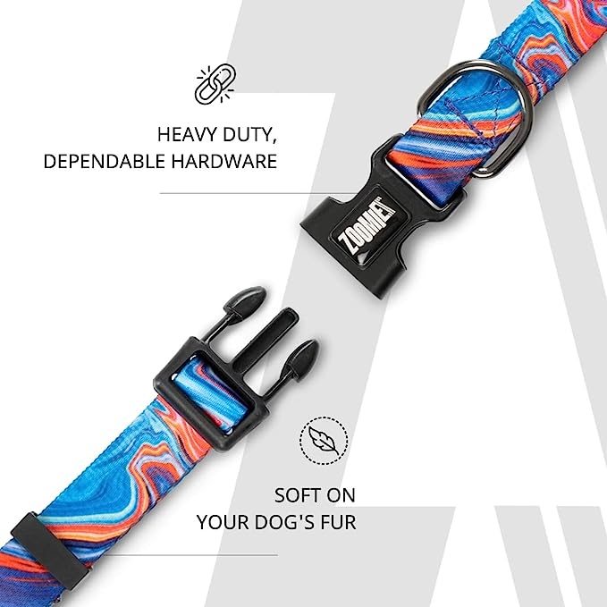 Zoomiez Fluid Printed Dog Collar