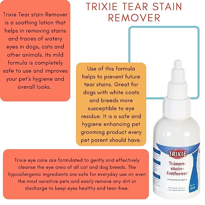Trixie Tear Stain Remover - Effective Solution for Dogs and Cats