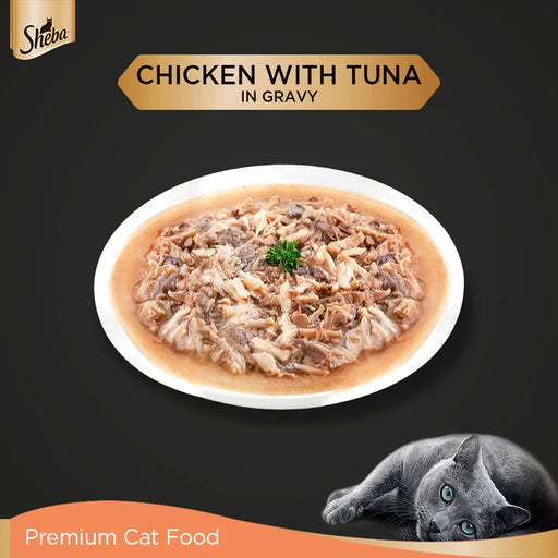 Sheba Rich Premium Chicken With Tuna In Gravy