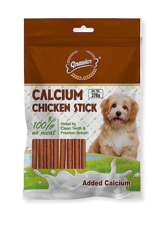 Gnawlers Calcium Chicken Stick for Dogs of All Life Stages