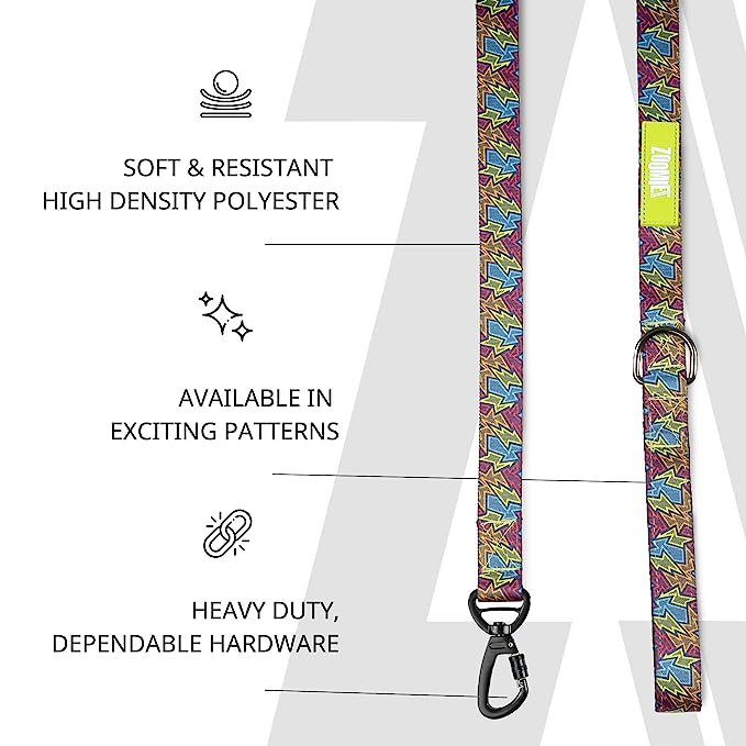 Zoomiez Bolt Printed Dog Leash