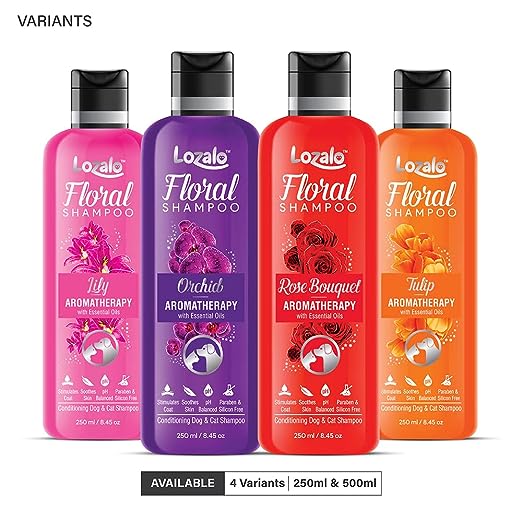 Lozalo Floral Pet Shampoo Orchid Fragrance - For Dogs & Cats