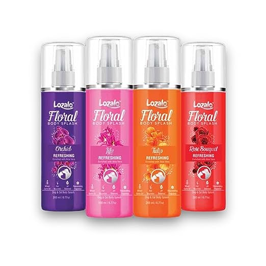 Lozalo Floral Body Splash (Rose Bouquet) for Dogs & Cats