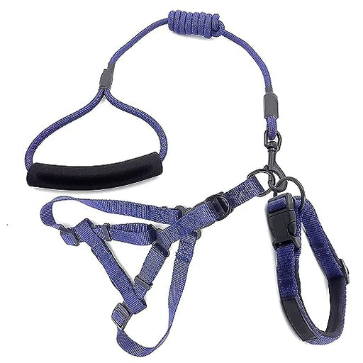 SmartyPet Dog 25 mm Nylon Harness & Leash Set Dog (Color May Vary)