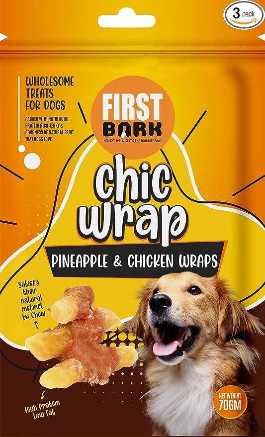 First Bark Chic Wrap Pineapple & Chicken Wrap