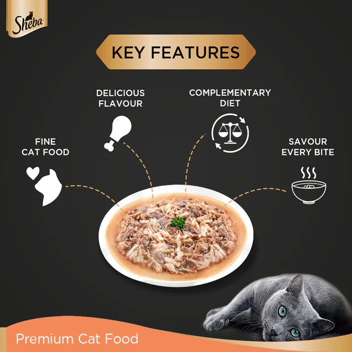 Sheba Rich Premium Chicken With Tuna In Gravy