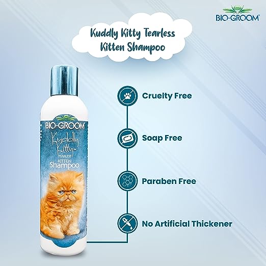 Bio-Groom Kuddly Kitty Tearless Kitten Shampoo for Cats