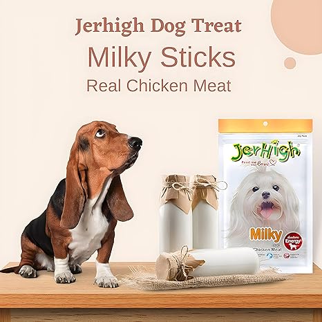 Jerhigh High Chicken Meat Milky Stick Dog Treats