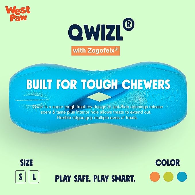 WEST PAW Zogoflex Qwizl Dog Puzzle Treat Toy