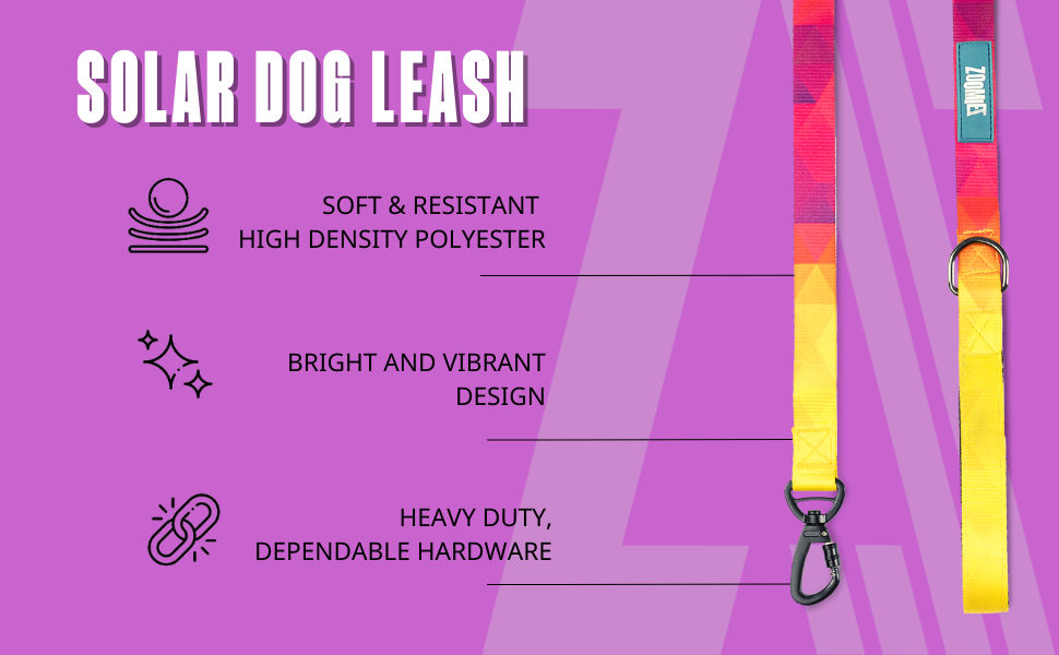 Zoomiez Solar Printed Dog Leash