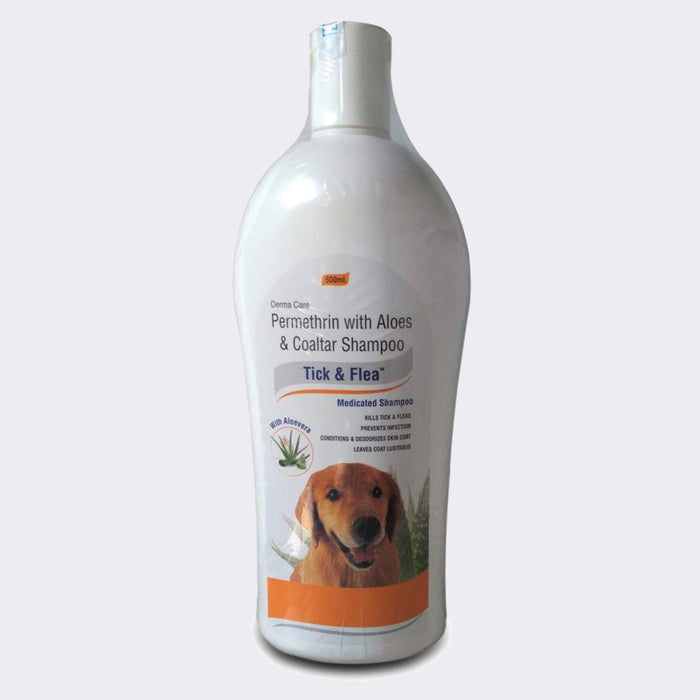 Derma Care Tick & Flea Medicated Dog Shampoo