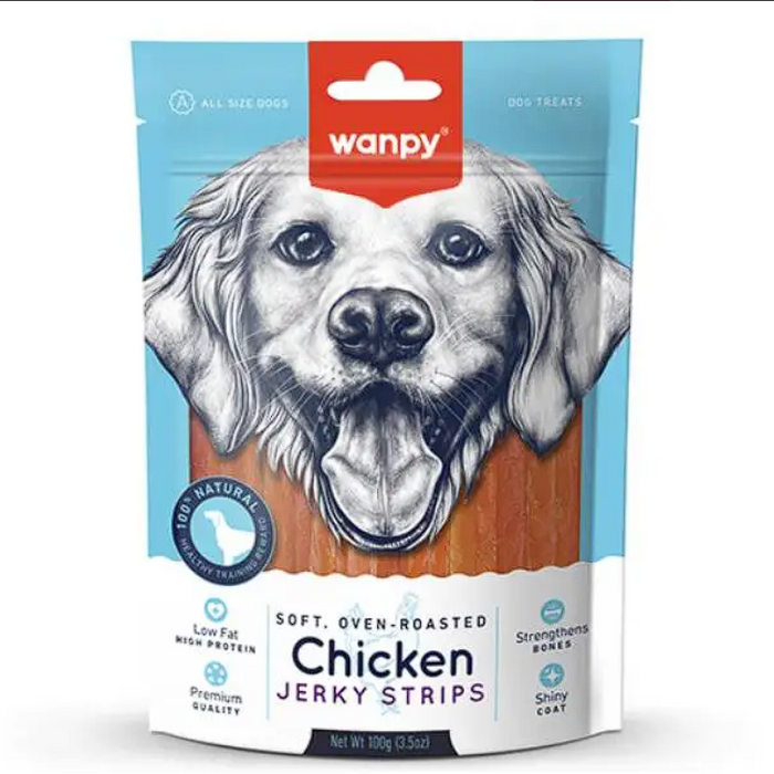 Wanpy Soft Chicken Jerky Strips