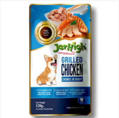 JerHigh Chicken Grilled in Gravy Dog Wet Food