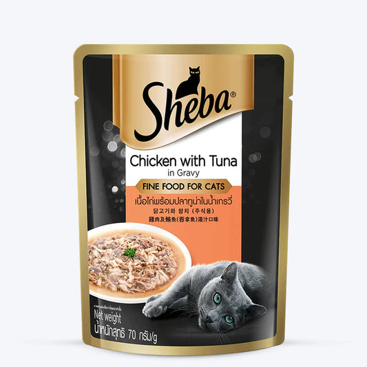 Sheba Rich Premium Chicken With Tuna In Gravy