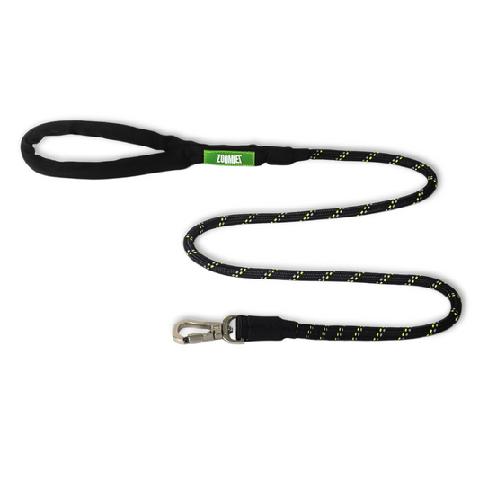 Zoomiez Tuff Leash Rope Dog Leash - Black