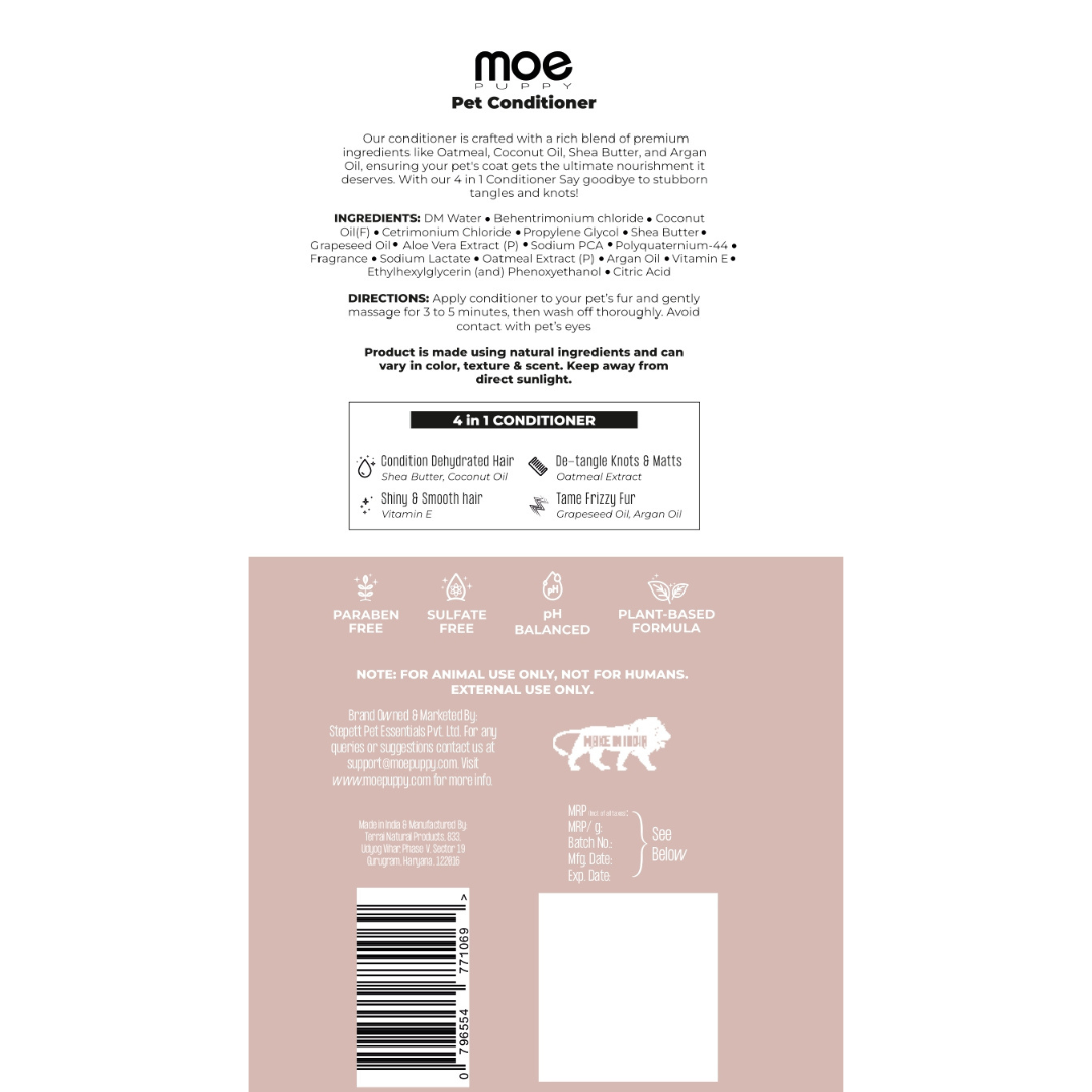 4 in 1 Conditioner for Dogs & Cats - 120gm