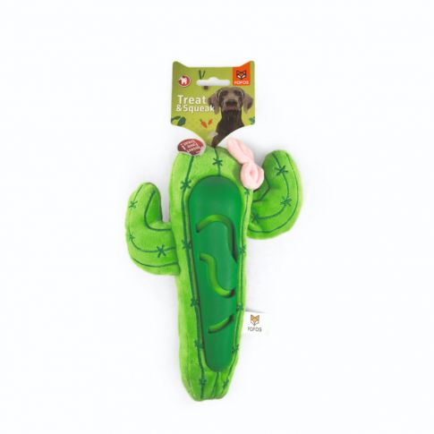 FOFOS Cute Treat Cactus- Dog Toy