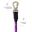 Zoomiez Tuff Leash Rope Dog Leash - Purple
