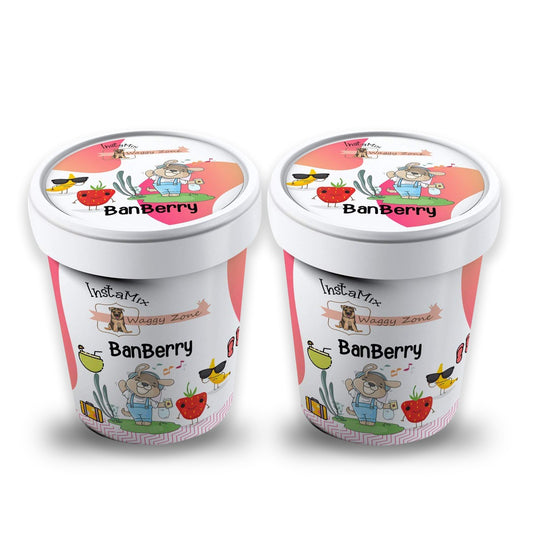 Waggy Zone Doggy Ice-Cream Banberry (Banana & Strawberry)