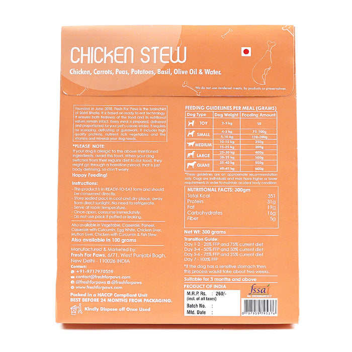 ThePetNest X Fresh For Paws - Chicken Stew