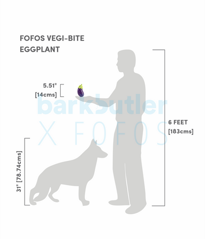 Fofos™: Vegi Bites Eggplant Toy (Floating Buddy)