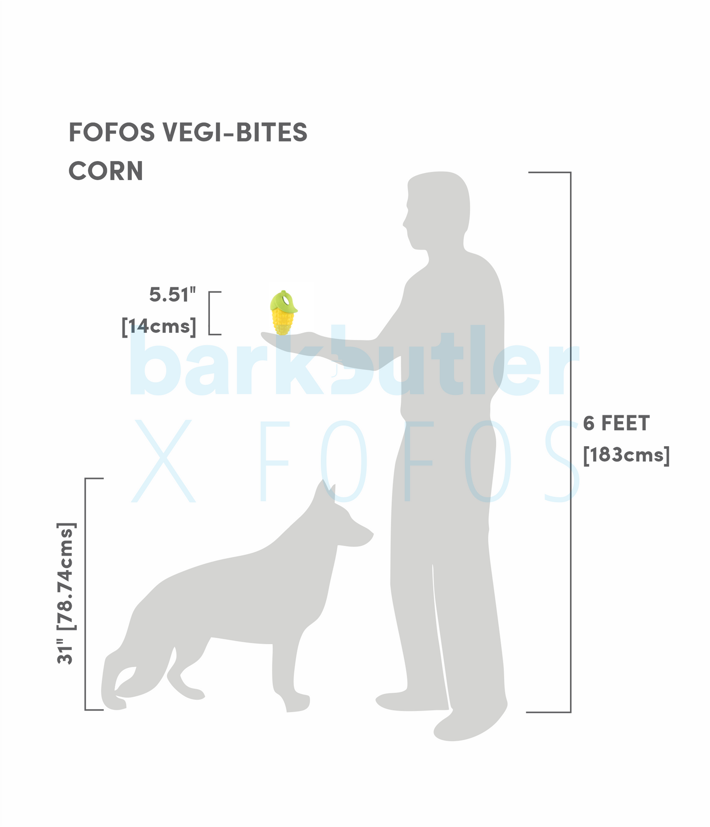 Fofos™: Vegi Bites Corn Toy (Floating Buddy)