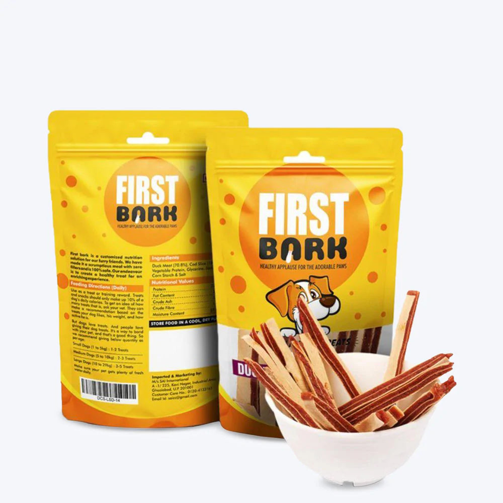 First Bark Duck & Cod Sandwich Dog Treat- 70 g