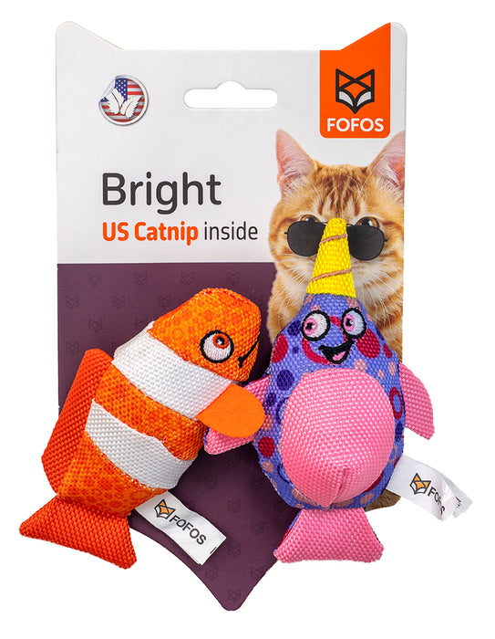 FOFOS™: Summer Cat Toy - Sperm Whales with Clown Fish