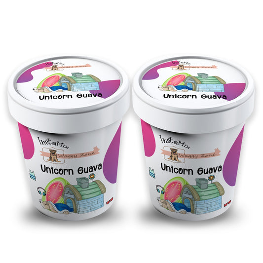 Waggy Zone Doggy Ice-Cream Unicorn Guava (Pink Guava)