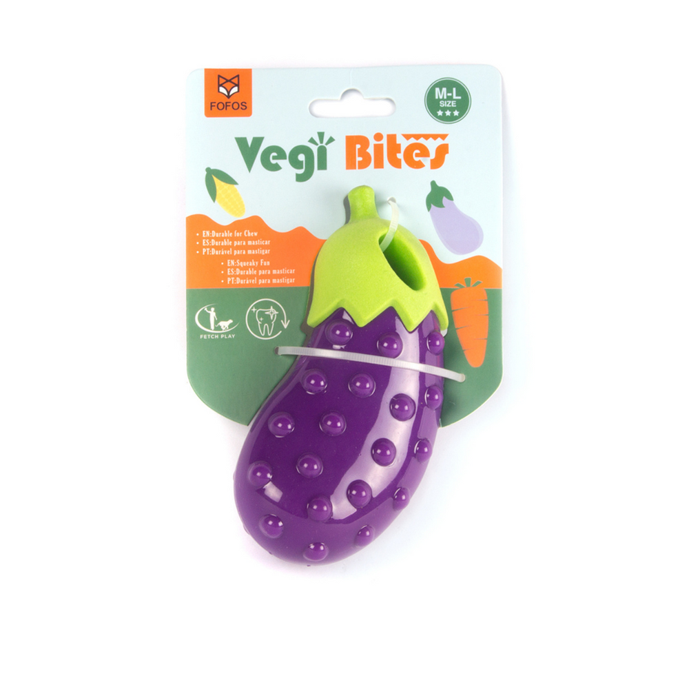 Fofos™: Vegi Bites Eggplant Toy (Floating Buddy)