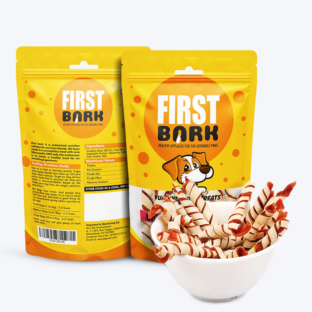 First Bark Chicken & Cod Stick Dog Treat - 70 g