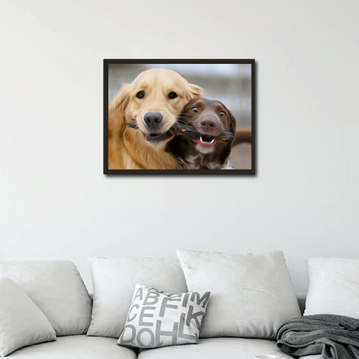 Custom Pet PAWtrait Poster - Framed